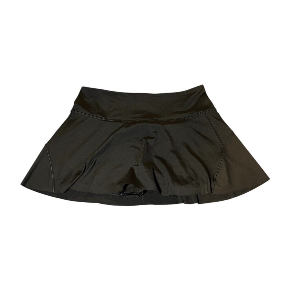 Athleta‎ Black Ace Tennis 13.5” Skort Large Golf Pickleball Outdoors Skirt Short